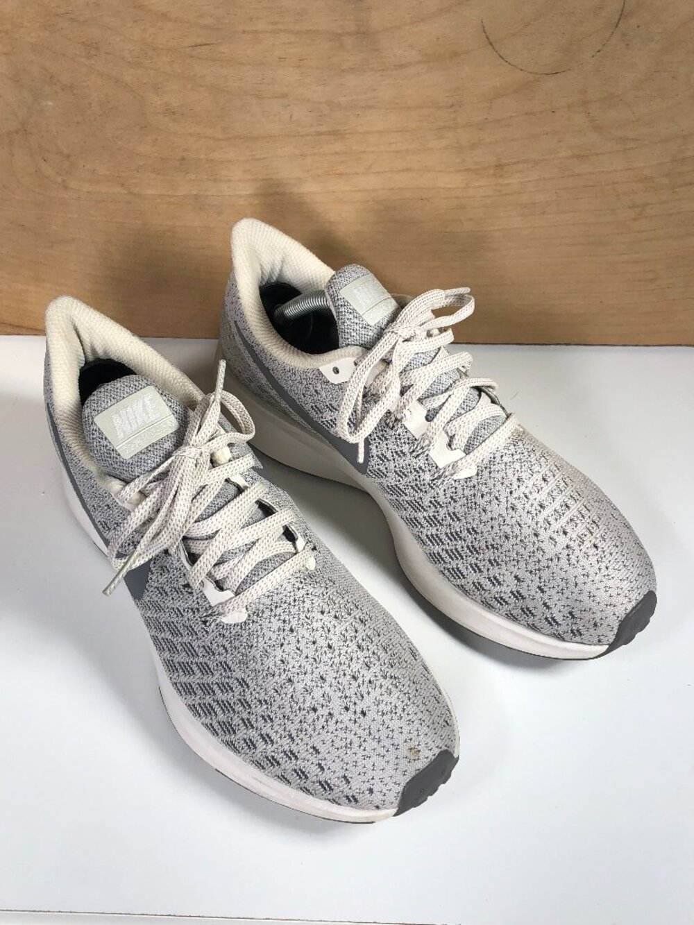 Nike Air Zoom Pegasus 35 Womens Size 7.5 Phantom Gray Running Shoes 942855-004